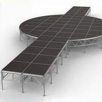 La structure en alliage d'aluminium durable crée une scène de spectacle multi-niveaux