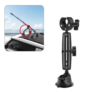 Supporto a ventosa singolo PULUZ con morsetti a pinza per GoPro, Insta360, DJI e altre action cam - Product Image 1