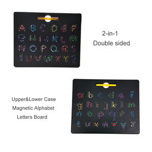 Ücretsiz oyun çift taraflı üst ve alt kılıf manyetik yazı tahtası çocuklar için eğitici oyuncak - Product Image 6