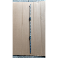 Balustres et meneaux en fer forgé HUAART professionnels, personnalisés, résistants à la rouille, pour la construction de rampes d'escalier et la fixation au sol (DIY)