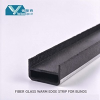 Barre d'espacement en fibre de verre à bord chaud de 20 mm, directement de l'usine, pour stores intégrés, vitres isolantes IGU, fenêtres et portes