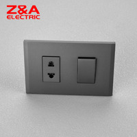 Interrupteur et prise encastrés série AB certifiés CE, fabriqués en usine OEM/ODM au Mexique et en Italie - Interrupteur domestique ZA Electric