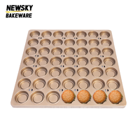 Neues Design 49 Runde Form Mini 90-Steamed-Sponge-Cake-Pfanne Importierte Antihaft-Rundform Backformen & Pfannen