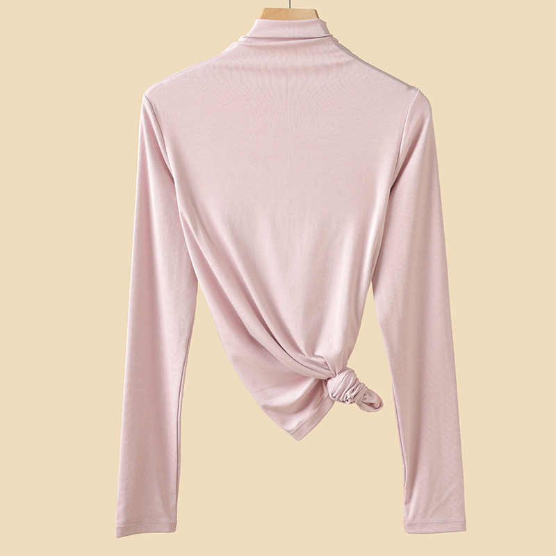 Medio cuello alto rosa