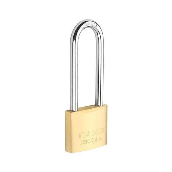 TOLSEN 55109 Pad Lock Locks Keys Brass Padlock With Long Shackle
