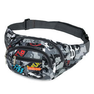 Riñonera cruzada de moda con estampado personalizado, de poliéster, con cierre de cremallera, unisex, impermeable - Product Image 1