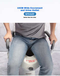 Aluminum <strong>Raised</strong> <strong>Toilet</strong> <strong>Seat</strong> <strong>with</strong> Adjustable Armrest and 11cm Height Riser for Elderly Disabled Pregnant (White) - Product Image 5