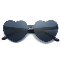 Lunettes de soleil en plastique en forme de cœur pour filles, couleur bonbon, lunettes amusantes pour photos, accessoires de fête d'anniversaire au bord de la piscine, assorties pour sœur