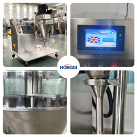 Machine de remplissage de poudre semi-automatique de bureau à haute précision avec moteur PLC pour aliments, produits chimiques, épices, poudre à lever, poudre de cacao
