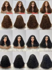 Bán Buôn Brazil Trinh Nữ Nhân Tóc Xoăn Sóng Nước Dài Chiều Dài Tóc Giả 4*4 Cho Ren Phía Trước Ren Trong Suốt Cho Phụ Nữ Da Đen - Product Image 5