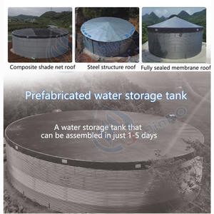 Réservoirs d'eau ondulés personnalisés Réservoirs <span class=keywords><strong>de</strong></span> stockage d'eau d'irrigation agricole avec prix d'usine Sdm rond en acier galvanisé à chaud - Product Image 4