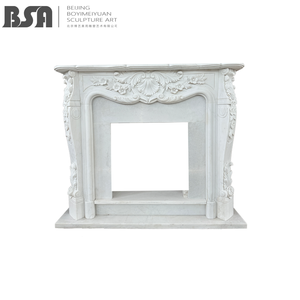 เตาผิงหินอ่อนแกะสลักด้วยมือแบบอิสระรอบๆหิ้งหินคุณภาพสูงสำหรับห้องนั่งเล่นและโรงแรม - Product Image 1