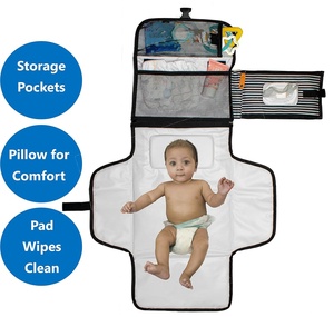 BSCI personnalisé Portable nouvelle maman ou papa <span class=keywords><strong>sac</strong></span> de voyage <span class=keywords><strong>Parents</strong></span> embrayage tapis de couche fille garçon infantile bébé couche matelas à <span class=keywords><strong>langer</strong></span> - Product Image 6