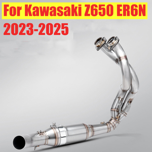 Para <span class=keywords><strong>Kawasaki</strong></span> Z650 <span class=keywords><strong>Ninja</strong></span> 650 Ninja650 ER6N Versys 650 2023 - 2025 Sistema de Escape de Motocicleta Silenciador Slip-On de 51mm - Product Image 2