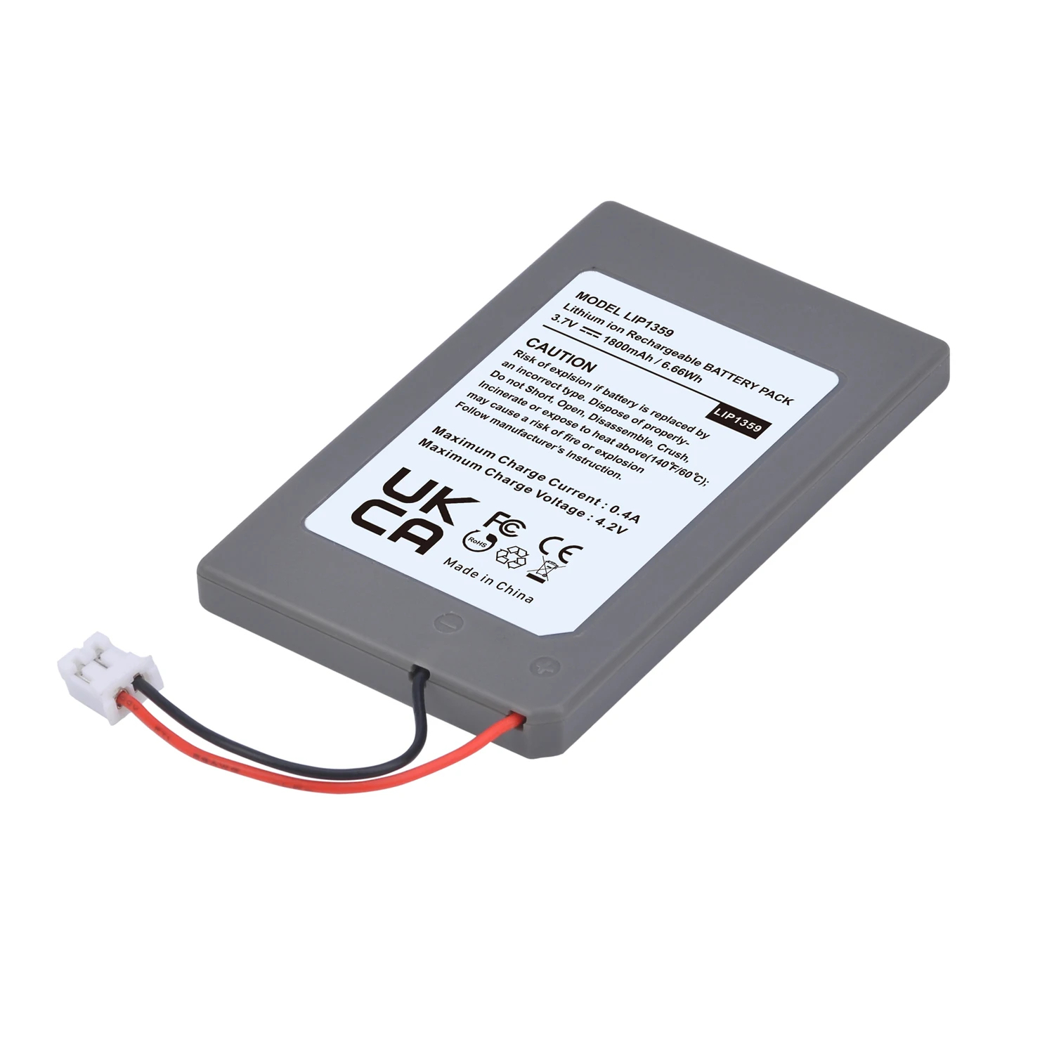 1800mAh <strong>PS3</strong> <strong>Battery</strong> for Sony PlayStation 3 Game <strong>Controller</strong>, LIP1359 LIP1472 LIP1859 CECHZC2E CECHZC2U