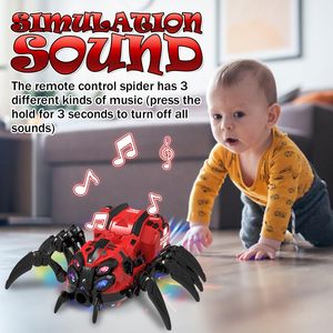 Juguete de Moda en Tiktok, Robot Acrobático a Control Remoto de 2.4 GHz, Robot Araña con Spray, Música Realista y Luces para Niños - Product Image 4