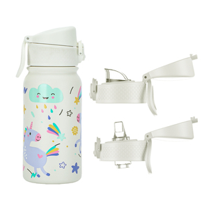 350ml Double Wall Stainless Steel Insulated Kids Water Bottle Customization Logo Kid Cups With Straw - Product Image 1