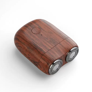 Rasoir électrique rotatif en métal pour hommes avec double lame, batterie Li-ion rechargeable, rasoir facial portable - Product Image 5