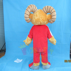 Costume de chèvre et de <span class=keywords><strong>mouton</strong></span> <span class=keywords><strong>adulte</strong></span> de haute qualité certifié CE pour les costumes d'agneau et d'alpaga de mascotte de publicité d'événement - Product Image 5