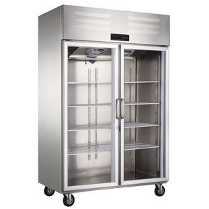 Congelador Comercial Vertical de 4 Puertas, Congelador Vertical con Puerta de Vidrio, Refrigerador Comercial para Alimentos D10-L4 para Restaurantes - Product Image 1