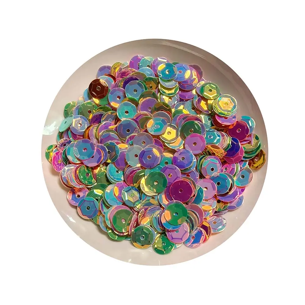 DIY Oval Round Flat Shiny Iridescent Loose Sequins Paillette Sewing Cup Sequin Confetti D I Y Clothing Handbag Party Art