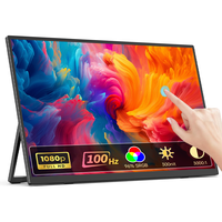 Monitor Portátil Extensor de 21.5 Pulgadas FHD 1080P IPS con Pantalla Táctil de 10 Puntos, Tipo-C, con Altavoz Integrado, Directo de Fábrica OEM, Marca Eimio
