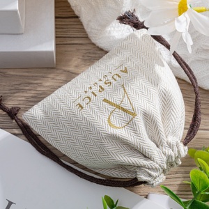 Tùy chỉnh tái sử dụng đôi thắt nút chuỗi đay Bag với logo in - Product Image 4