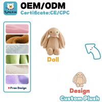 Conejo de Peluche Personalizado del Fabricante, Juguete de Peluche Suave en Oferta, Conejito Pequeño Colorido, Animal de Peluche, Conejo Rosa, Juguetes de Peluche CPC