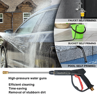 Hidrolavadora Eléctrica Comercial de Alta Presión Vigor, 220v 2kw 120 Bar 1450rpm 13L/min, Chorro de Agua Fría Automático para Lavado de Autos