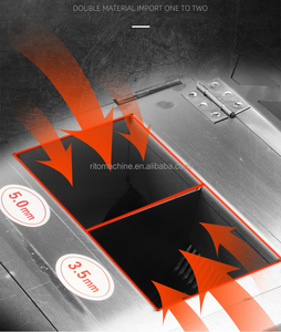 वाणिज्यिक सुपरमार्केट जमे हुए मांस स्लिसर कटर 304 स्टेनलेस स्टील स्वचालित समायोज्य मोटाई नई - Product Image 6