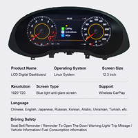 Pantalla de Tablero de Instrumentos Actualizada Q3, Clúster Digital, Velocímetro, Apple CarPlay Inalámbrico para Audi Q3