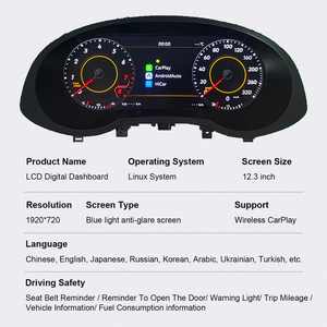 Tableau de bord numérique amélioré <span class=keywords><strong>Q3</strong></span>, afficheur d'instruments, compteur de vitesse, <span class=keywords><strong>Apple</strong></span> <span class=keywords><strong>CarPlay</strong></span> sans fil pour <span class=keywords><strong>Audi</strong></span> <span class=keywords><strong>Q3</strong></span> - Product Image 4