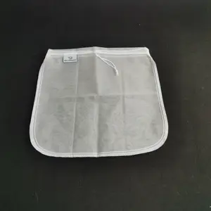 100% Nylon 25 40 80 90 100 120 160 200 250 500 Micron Reusable Customized Food Grade Filter Bags Nut Milk Filter Bags