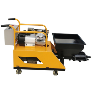 Mini pulvérisateur électrique de mortier 220V Jaune Trémie 115L Équipement de construction haute efficacité - Product Image 1