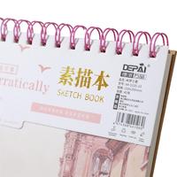 Drucken Skizzenbuch Journal Notizbuch Hardcover Farbe Aquarell Blank Benutzer definiertes Skizzenbuch Hardcover Aquarell papier 60mm Depai