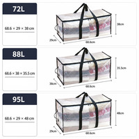 Sacs de déménagement réutilisables surdimensionnés, pliables et résistants, pour le rangement des couettes, des vêtements, des armoires, la maison et les voyages