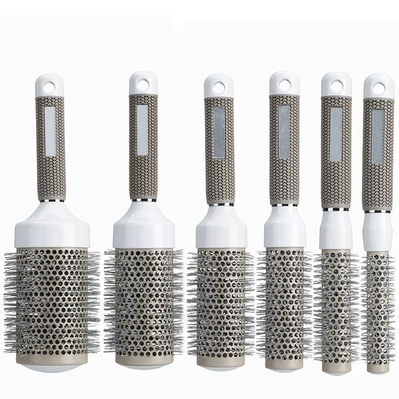 8 Sizes Professional Round Hairbrush for Blow Drying Round Barrel Hair Volumizer Brush Hair Styling Brushes Comb