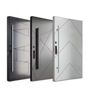 <span class=keywords><strong>Maison</strong></span> en fonte d'aluminium en acier inoxydable Porte d'entrée pivotante Entrée principale <span class=keywords><strong>de</strong></span> sécurité pour villas appartements hôtels Écran en fibre <span class=keywords><strong>de</strong></span> verre - Product Image 3