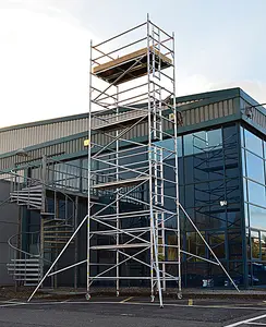 Torre de escada do material de construção, escada rolamento de alumínio