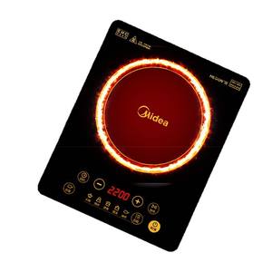 Table de cuisson à induction Midea 2200W, un seul brûleur, commande tactile, panneau en verre électrique, usage familial - Product Image 1