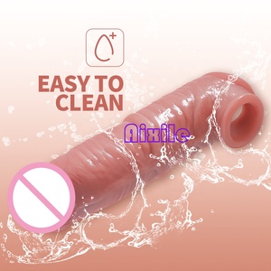 Extensor de Pene Realista, Funda para Pene, Retrasa <span class=keywords><strong>la</strong></span> Eyaculación, Mejora <span class=keywords><strong>la</strong></span> Erección, Juguetes Sexuales para Hombres Adultos, Funda de Extensión para Parejas - Product Image 5