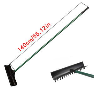 Râteau à sable de golf double face en alliage d'aluminium avec manche en fibre de verre, râteau de bunker pour accessoires de terrain de golf et de driving range, fabriqué en plastique - Product Image 3