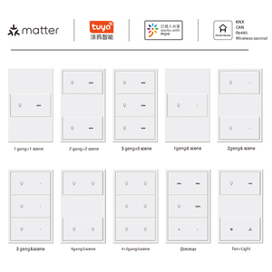 Chúng tôi 110V thông minh Wifi Alexa điều khiển bằng giọng nói BLE chuyển đổi curtainbot thông minh Rèm robot 1/2/3/4 gang thông minh cảm ứng điện chuyển đổi - Product Image 6