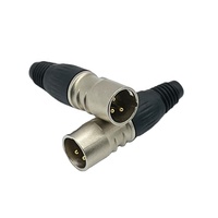 Adaptateur audio XLR mâle SWIELER plaqué nickel, prise OFC noire pour microphone, mélangeur, haut-parleur, prise DMX 3 broches, connecteur micro