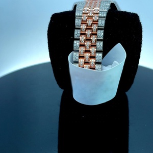 Nuovo arrivo Hip Hop Moissanite orologio personalizzato di alta qualità stile Hip Hop orologio di lusso di marca orologio con Moissanite - Product Image 5