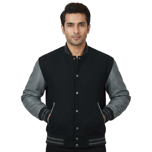 Blouson universitaire 2025 personnalisé à faible MOQ avec broderie chenille, 100 % laine, couleur vintage, style bomber baseball - Product Image 1