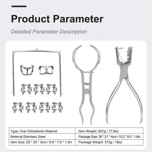 ELIJAH Dental gomma Dam <span class=keywords><strong>Perfurator</strong></span> Puncher Set forcipe punzonatura odontoiatria perforatore gomma ortodontico diga strumento a Clip - Product Image 2