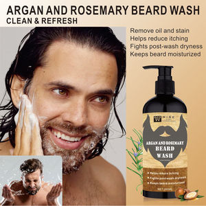 Shampoo pour barbe pour hommes, 280 ml, à base d'extraits d'herbes, pour un nettoyage quotidien et des soins de la barbe, marque privée - Product Image 4