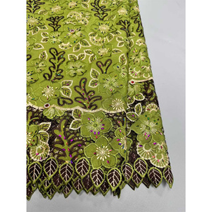 花式钻石Guipure法国绳蕾丝面料高品质尼日利亚Tissu Brocard面料 - Product Image 6