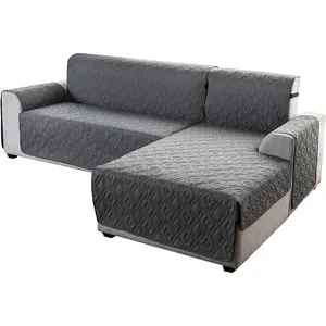 1/2/3/4 Stoel Sofa Cover Mat Universeel Formaat Stofdichte Bank Hoes Eenvoudig Gemonteerd Bankbeschermer L Vorm